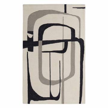 Feizy - MAGUIRE Collection Ivory/Black 8' x 10' Rug