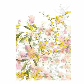 Garnier-Thiebault Mimosas Floraison Cotton-Linen Blend Kitchen Towel
