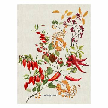 Garnier-Thiebault Piments Doux Epices Cotton-Linen Blend Kitchen Towel