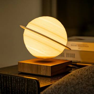 Gingko SMART Saturn Lamp - Walnut