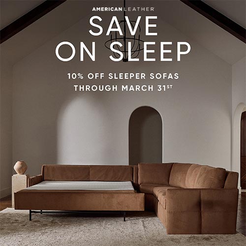 American Leather Sleeper Sale - Save 10%
