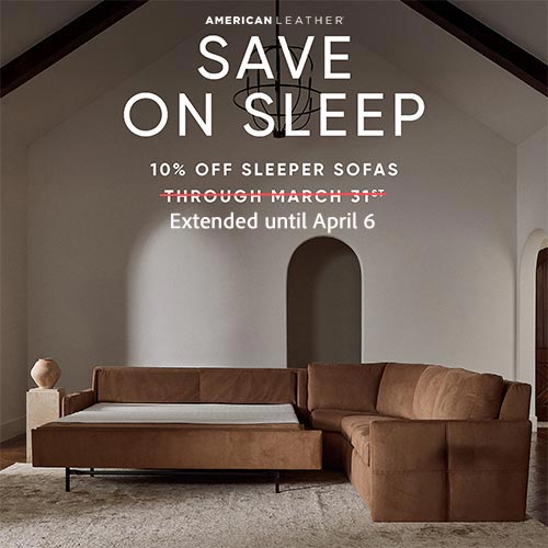 American Leather Sleeper Sale - Save 10%