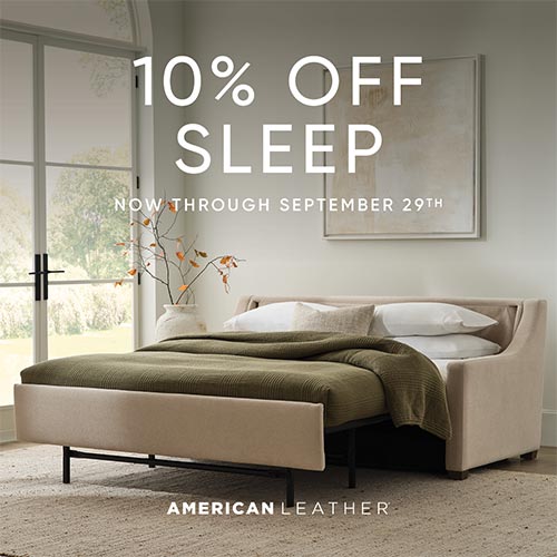 American Leather Sleep Sale - Save 10%