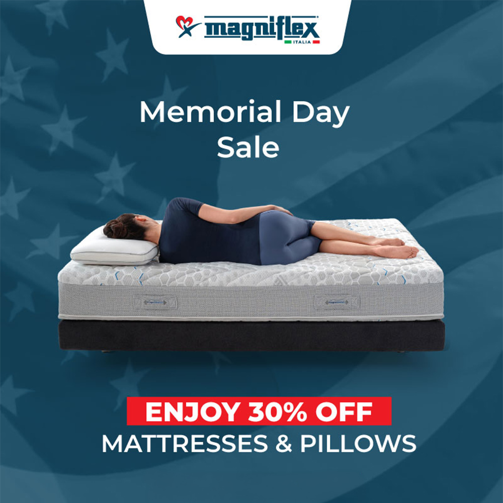 Save 30% on Matresses & Pillows with Magniflex