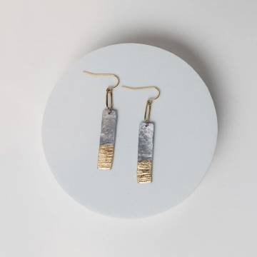 Mend on the Move THE LIGHT AHEAD Aluminum & Gold Plated Earrings