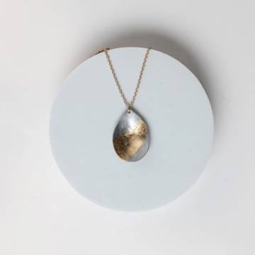 Mend on the Move WITHIN Aluminum Teardrop Gold Plated Necklace