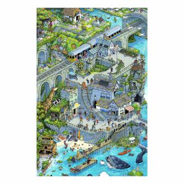 Artifact Puzzles - Tom Kilian ANIMAL UTOPIA Wooden Jigsaw Puzzle