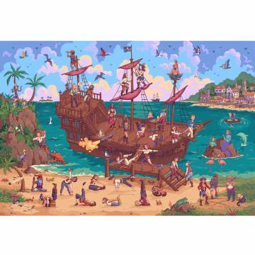 Artifact Puzzles - Samuel Haywood PILATES OF THE CARIBBEAN Wooden Jigsaw Puzzle