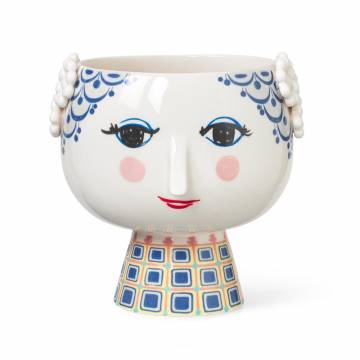 Bjørn Wiinblad EVA Flower Pot - Blue