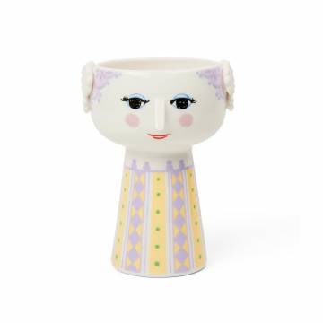 Bjørn Wiinblad EVA Vase - Lavender/Yellow