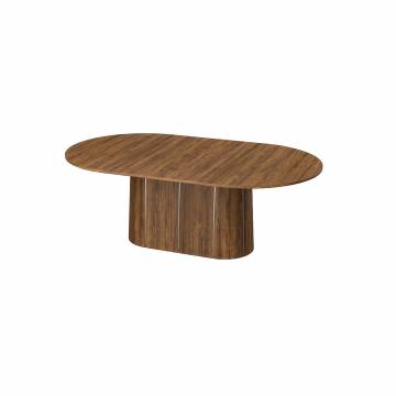 Skovby SM 115 Expandable Dining Table with Pedestal Base