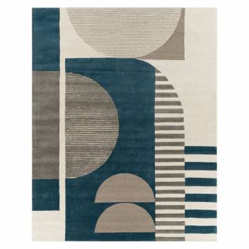 Surya - BROOKLYN Handmade Teal Multi Rug