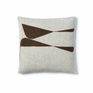 Blacksaw BERLIN Throw Pillow - Ivory/Coffee