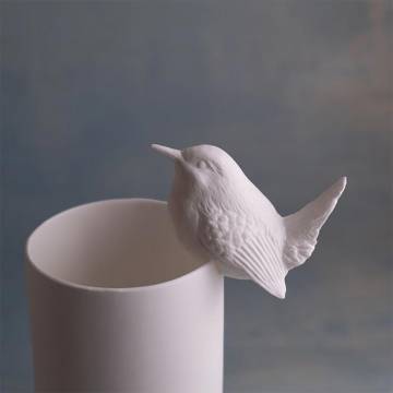 Klatt Objects WREN Bone China Porcelain Ornament