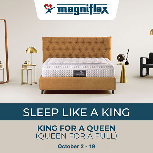 Save 30% off MSRP on Mattresses and Pillows by Magniflex