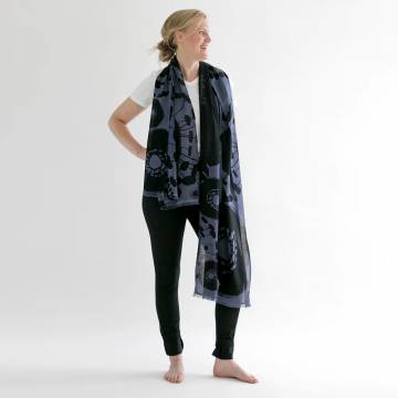 Pilgrim Waters - Merino Wool Scarf - Bloom Shale