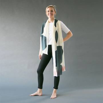 Pilgrim Waters - Merino Wool Scarf - Boulder Cloud