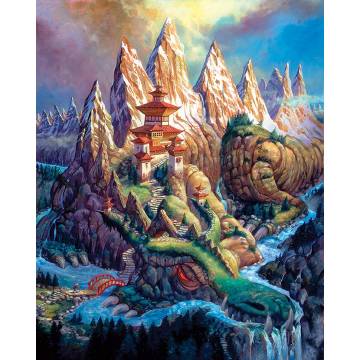 Artifact Puzzles - Barnard DRAGON MOUNTAIN Wooden Jigsaw Puzzle