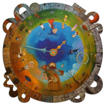 Artifact Puzzles - Tomasz Pietrzyk CIRCLE OF TIME Wooden Jigsaw Puzzle