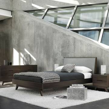 Mobican Dalia Bed with Upholstered Headboard