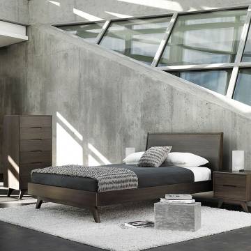 Mobican Dalia Bed with Wood Headboard