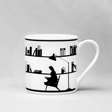 Ham READING Rabbit Mug