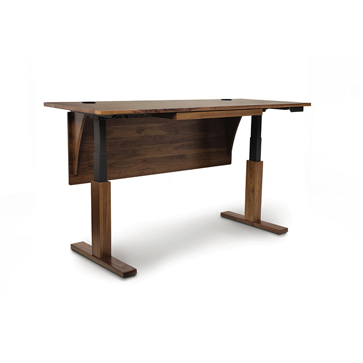Copeland Invigo Sit Stand Desk Walnut Custom Sizes Design Quest