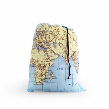 Kikkerland MAP Laundry Bag