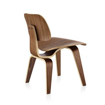 Eames® DCW Molded Plywood Dining Chair with Wood Base