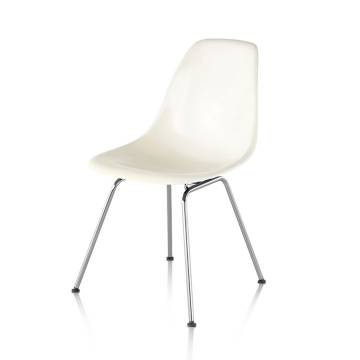 Eames®  DSX Molded Plastic Side Chair with 4-Leg Base
