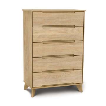 Copeland Linn 5-Drawer Wide Chest - Oak