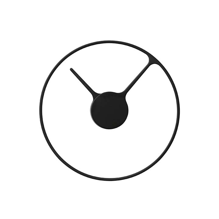 Stelton TIME Wall Clock - Large, Black: Design Quest