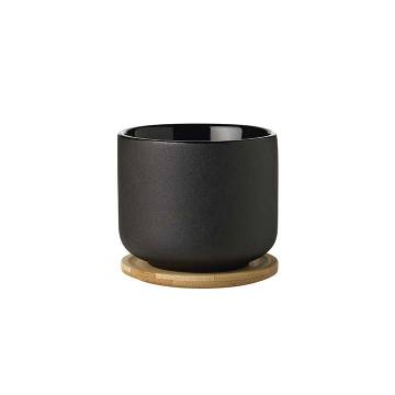 Stelton THEO Stoneware Tea Mug with Coaster