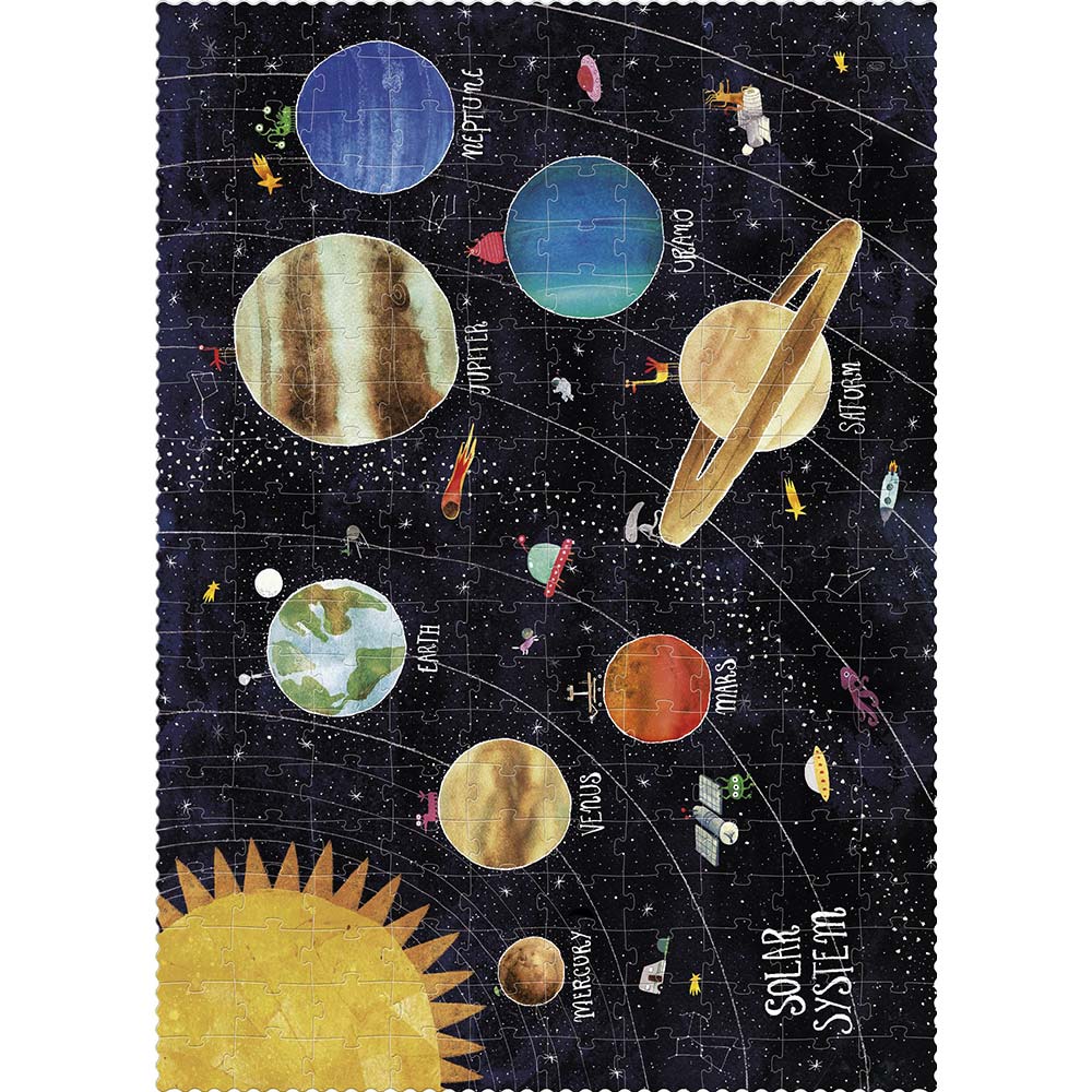 Londji Puzzles - DISCOVER THE PLANETS, Glow in Dark 200 pcs