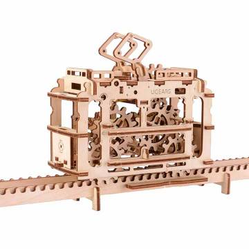 Ugears TRAM WITH RAILS - Mechanical Model