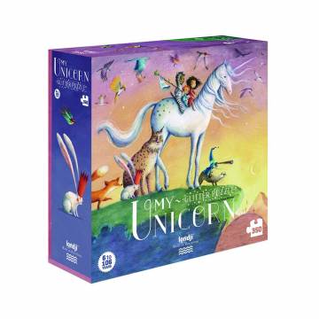 Londji Puzzles - MY UNICORN, Glitter 350 pcs