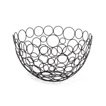 Spectrum Diversified - CIRCLES Fruit Bowl - Black
