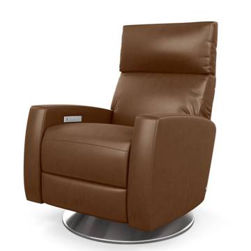 American Leather ELLIOT Pillow Back Comfort Recliner - Swivel Base or Wood Legs