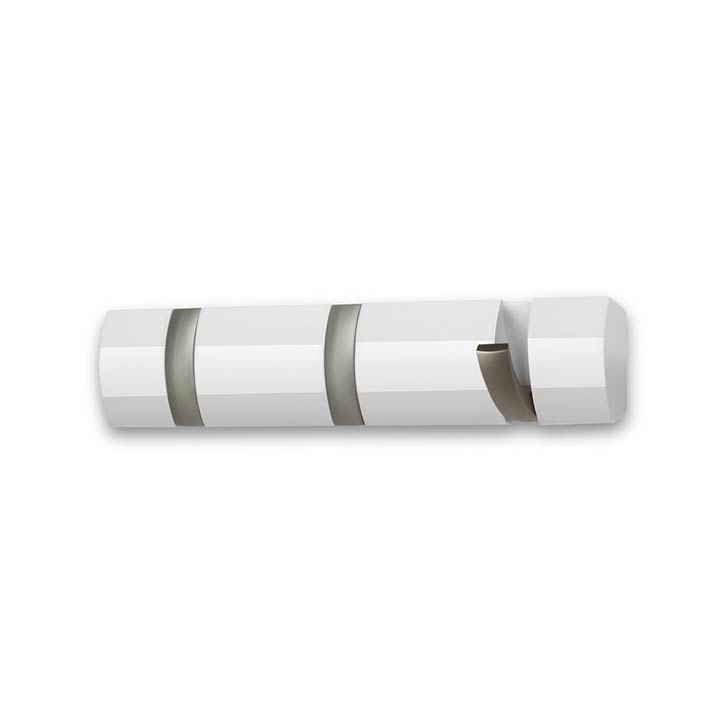 Umbra Flip 3-Hook - White: Design Quest