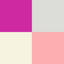 Image for option MAI - Coral / Fuschia / Stone / Off White