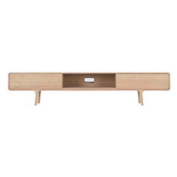 Gazzda FAWN 2 Drawer Lowboard - Hardwax White Oil Finish
