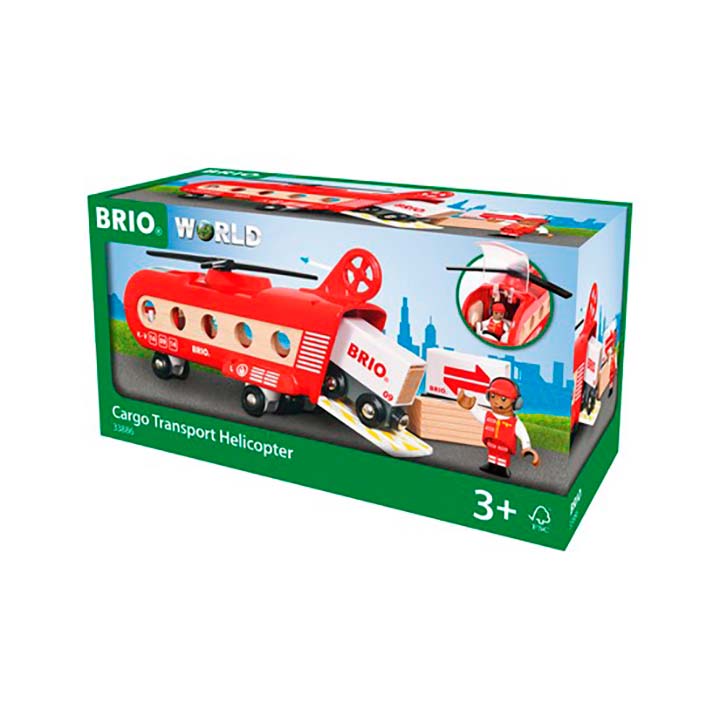 BRIO World Wooden Railway Train Set - Lift & Load Warehouse Set - Ages 3+ 