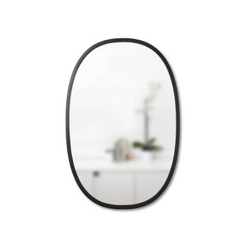 Umbra Large Hub Oval Mirror - Black