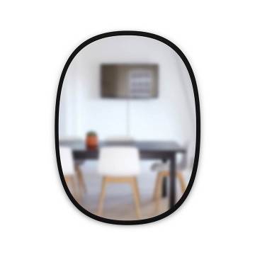 Umbra Small Hub Oval Mirror - Black