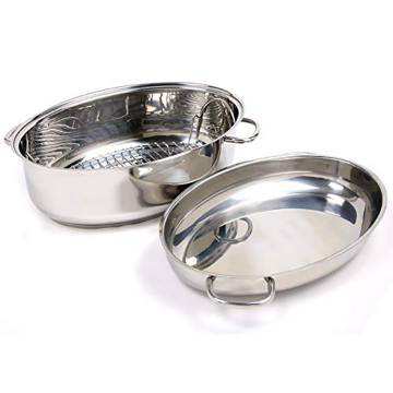 Norpro Stainless Steel Broil / Roast Pan Set