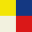 Image for option *EMI - Lemon / Tomato / Royal Blue / Off White