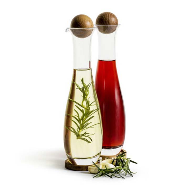 Sagaform - Wine Carafe with Oak Stopper