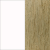 Image for option White Laminate/ White Oiled Oak Base