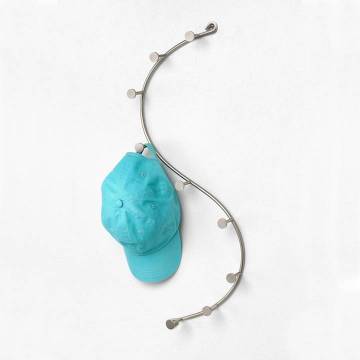 Spectrum Diversified - SWEEP 9 Hook Wall Rack - Nickel