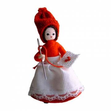 Anne Beate Nisse Pixie - Woman with Embroidery